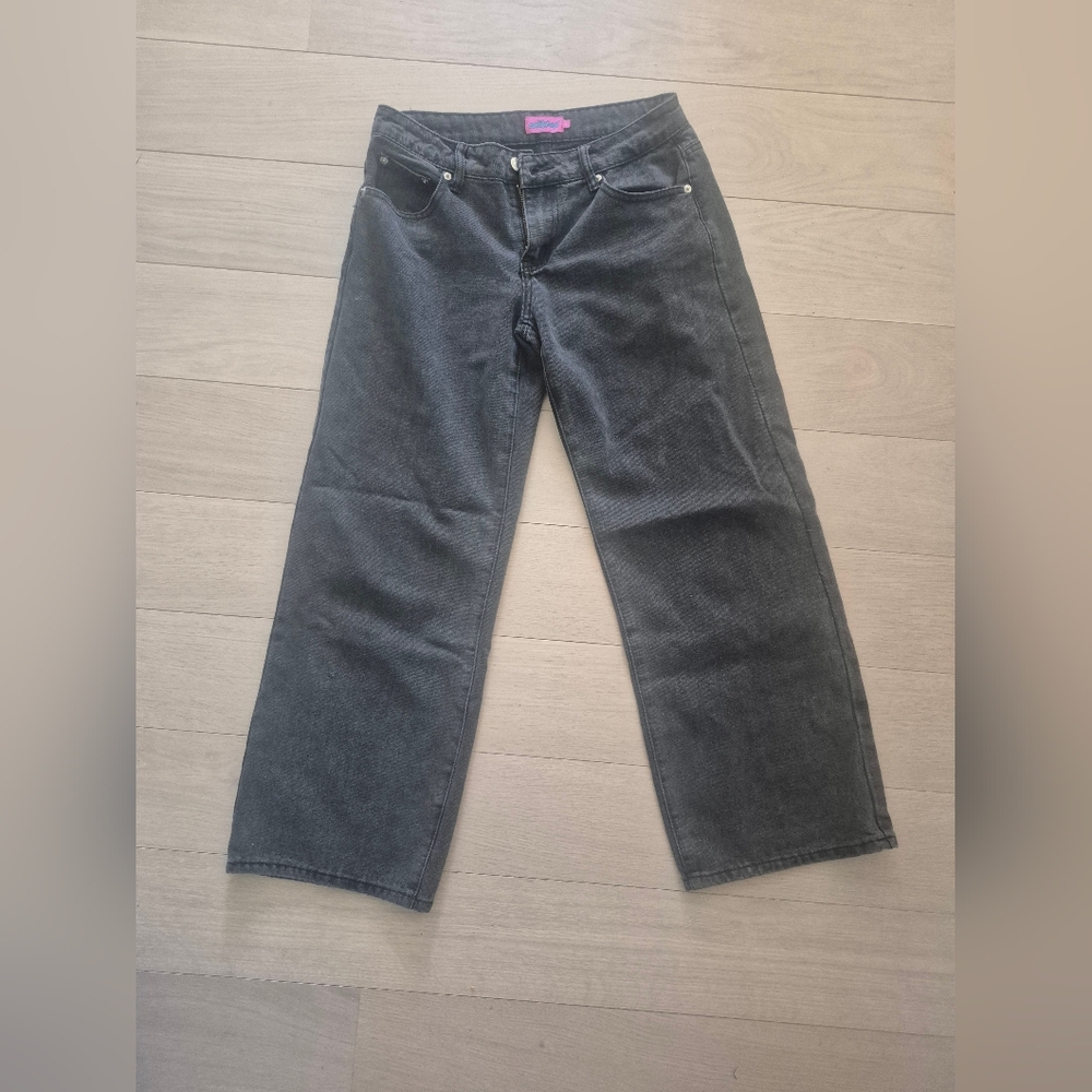 Black Edikted Low Rise Jeans size Small